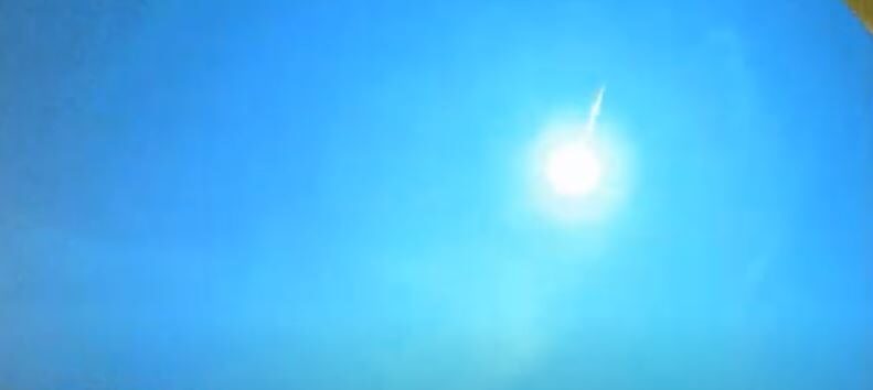 Meteor fireball over Shandong, China