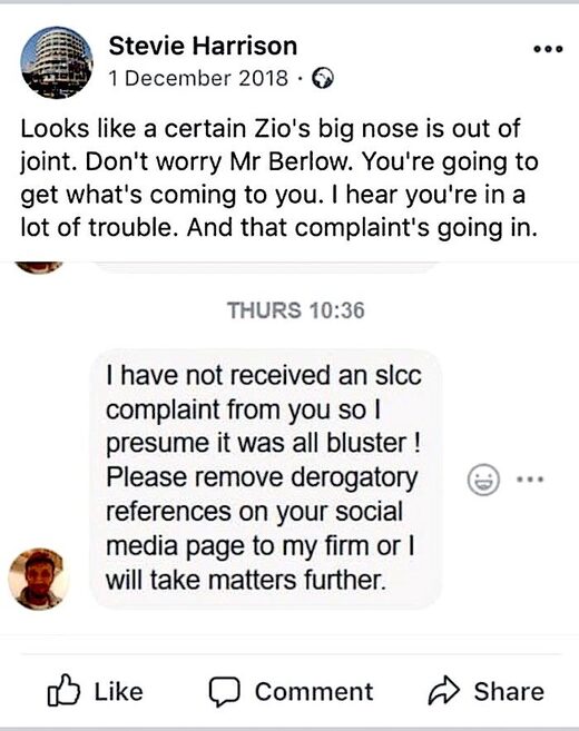 Fake FB post