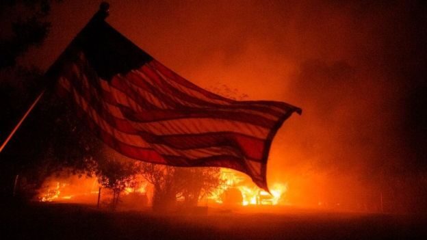 Click to enlarge California wildfires