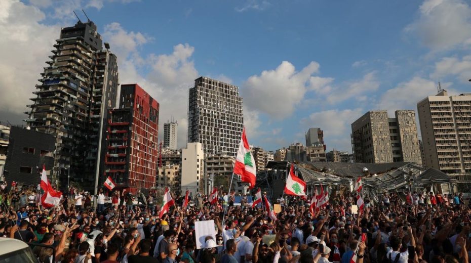 Click to enlarge Beirut protest