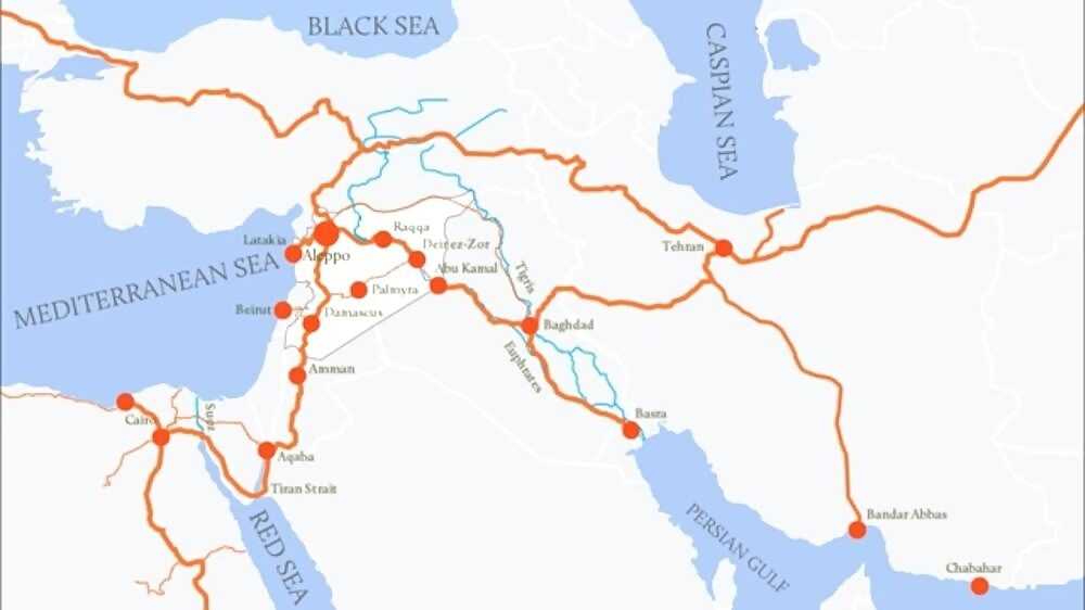 Click to enlarge lebanon silk road connections obor