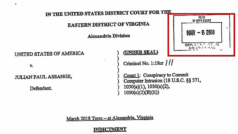 Click to enlarge US vs Assange doc