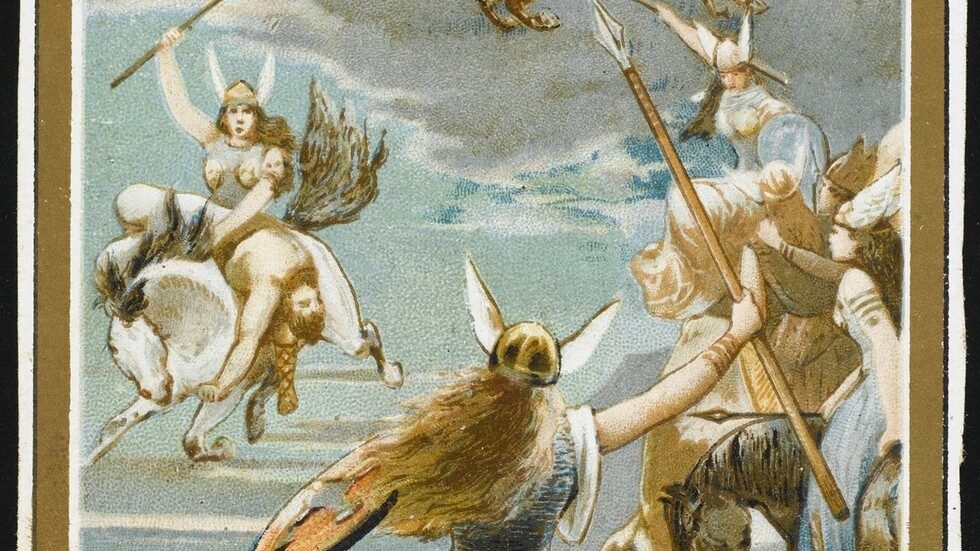 viking women valkyries painting