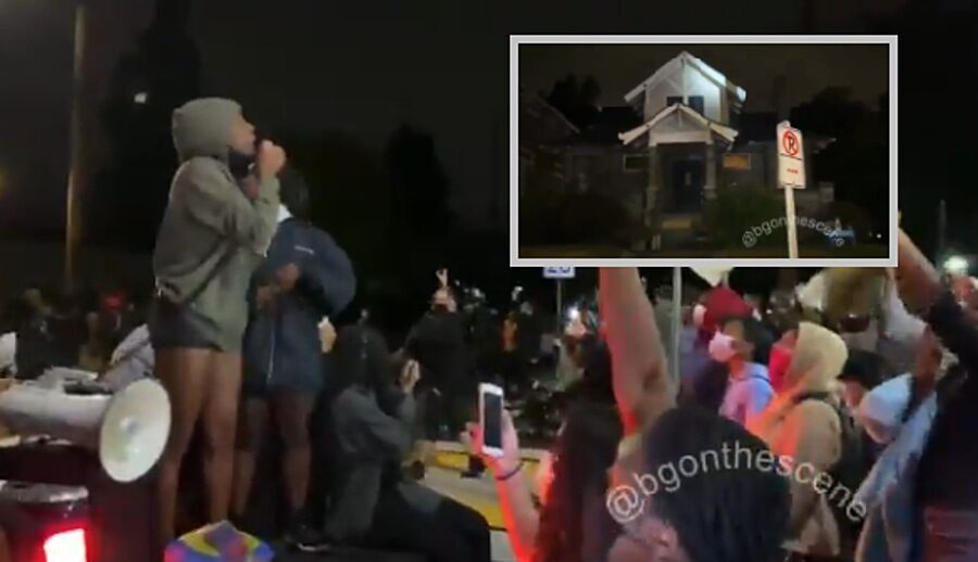 Click to enlarge portland protestors neighborhood
