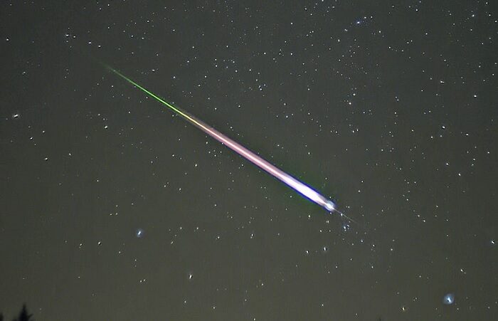 Meteor fireball stock