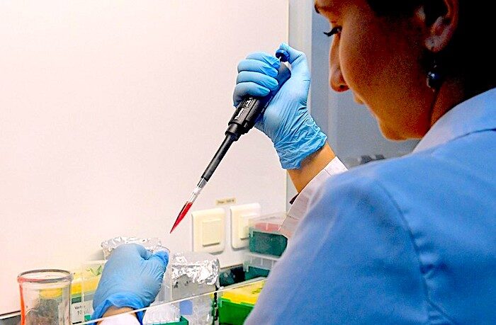 Click to enlarge Lab tech