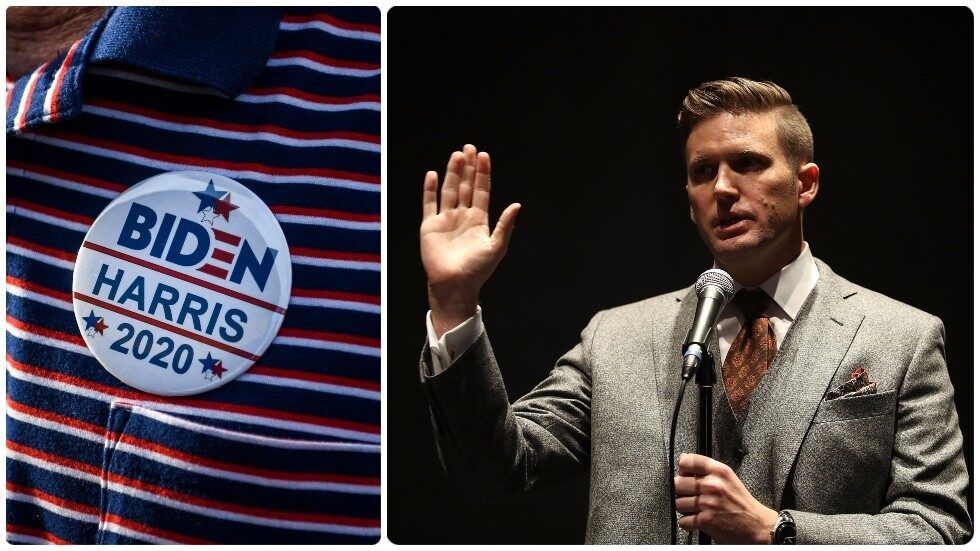 Click to enlarge richard spencer biden campaign button