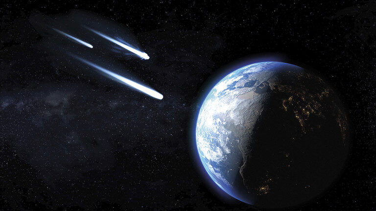 asteroids earth artist conception