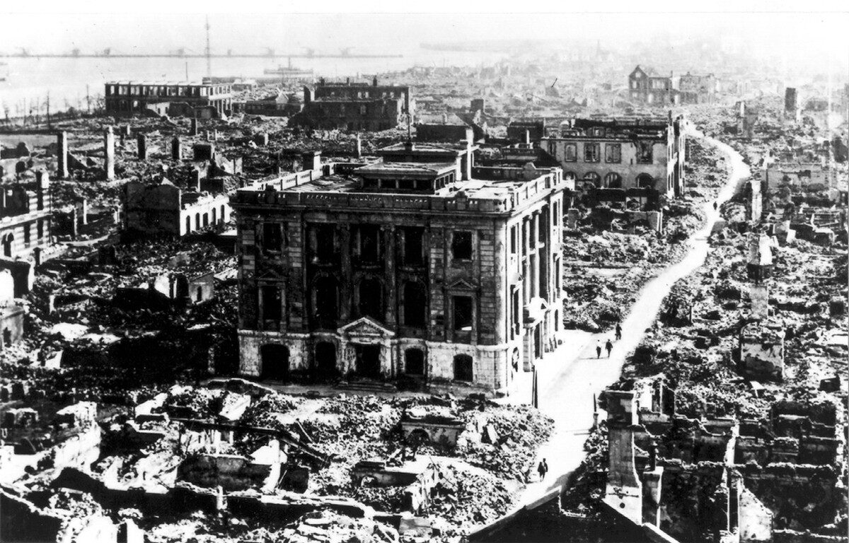 Image of Tokyo and Yokohama, Japan, after the September 1, 1923 earthquake