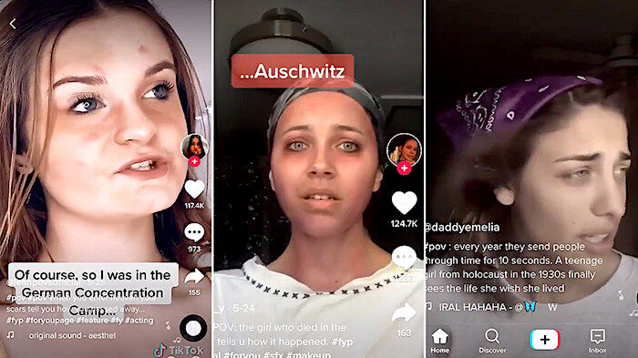 Screenshots from TikTok
