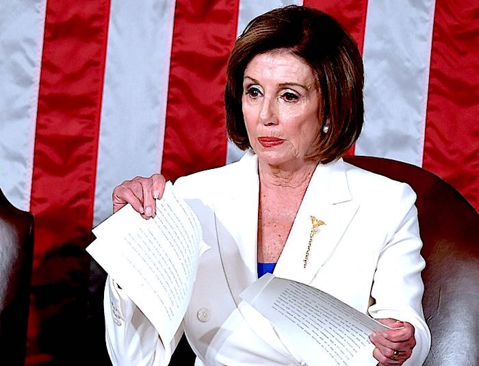 Pelosi rips up