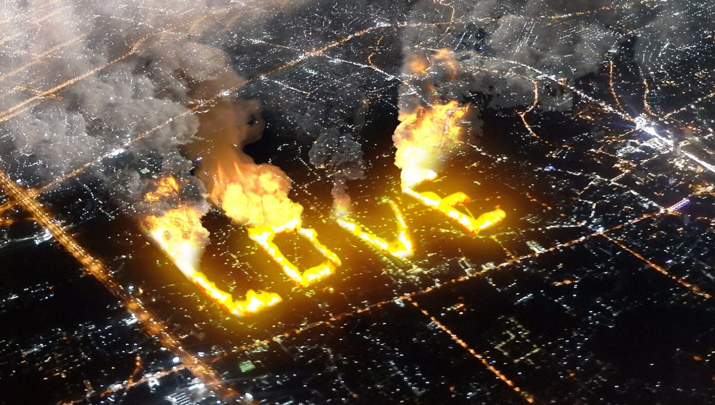 burning house love