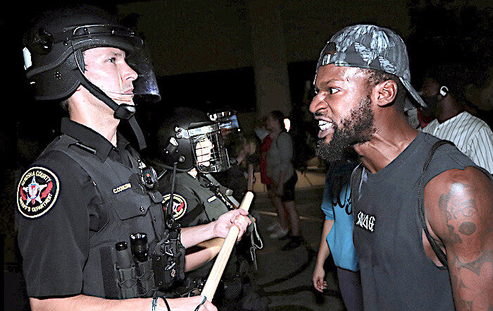 confrontation police