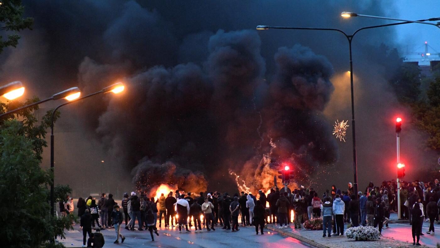 Click to enlarge Malmo riots