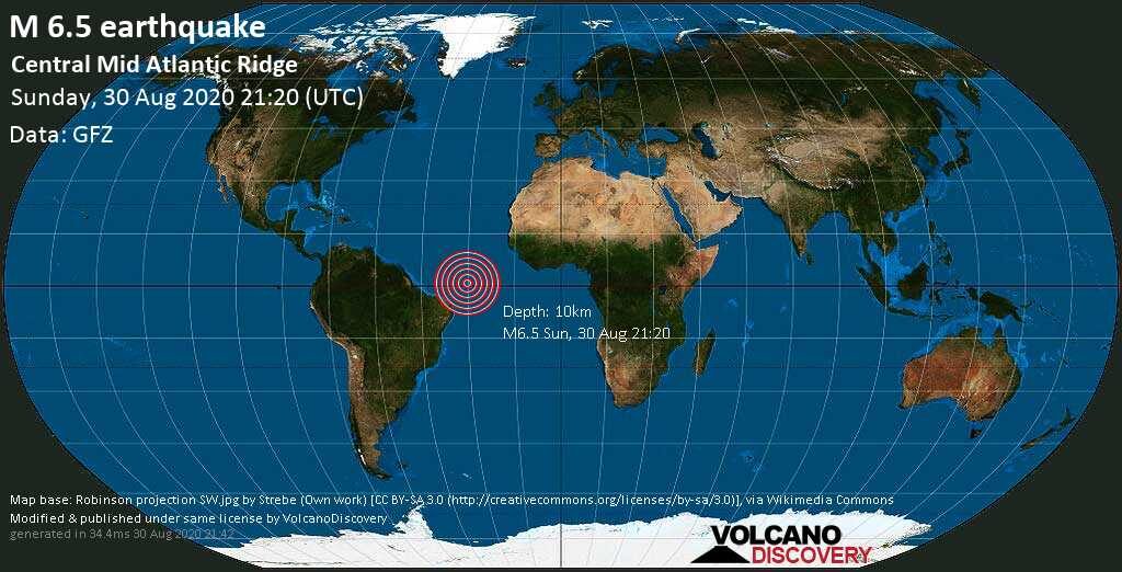 mid Atlantic ridge quake