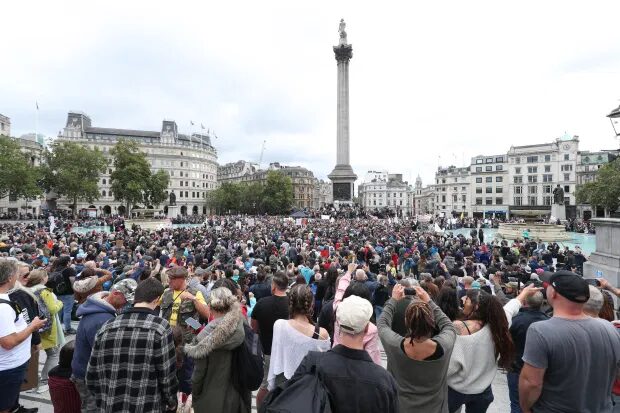 Click to enlarge london lockdown protest