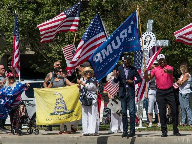 Trump supporter rally