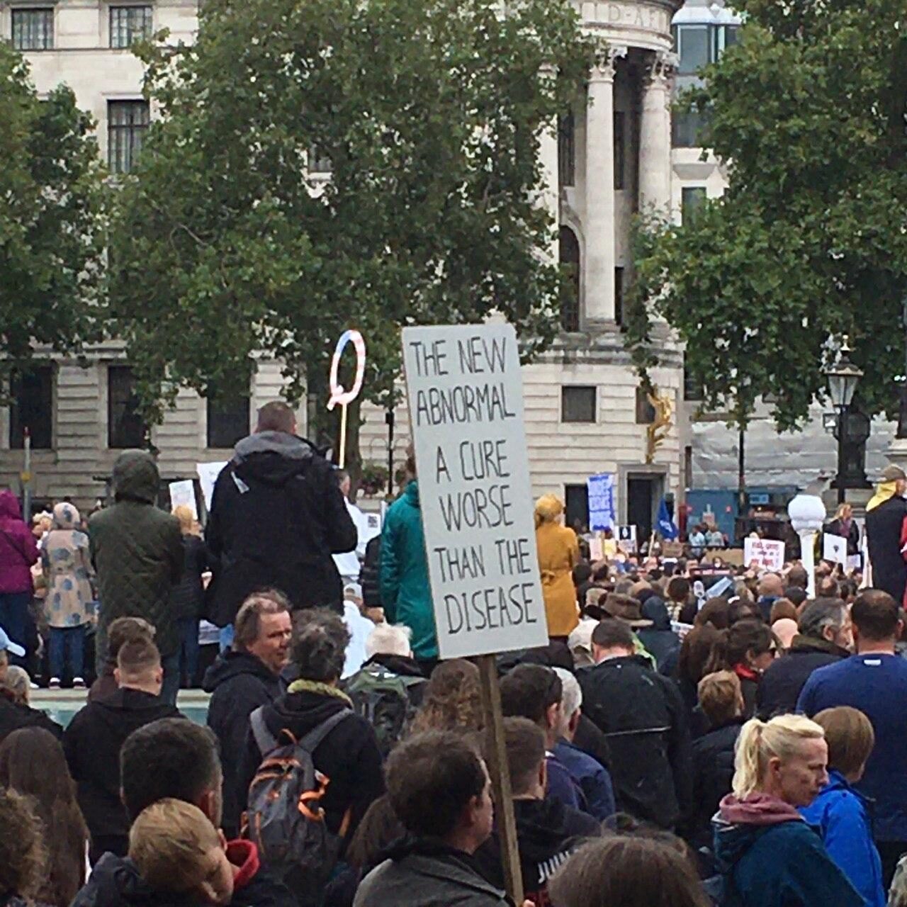 london lockdown protest