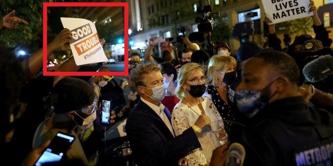 Click to enlarge rand paul wife rnc blm thugs