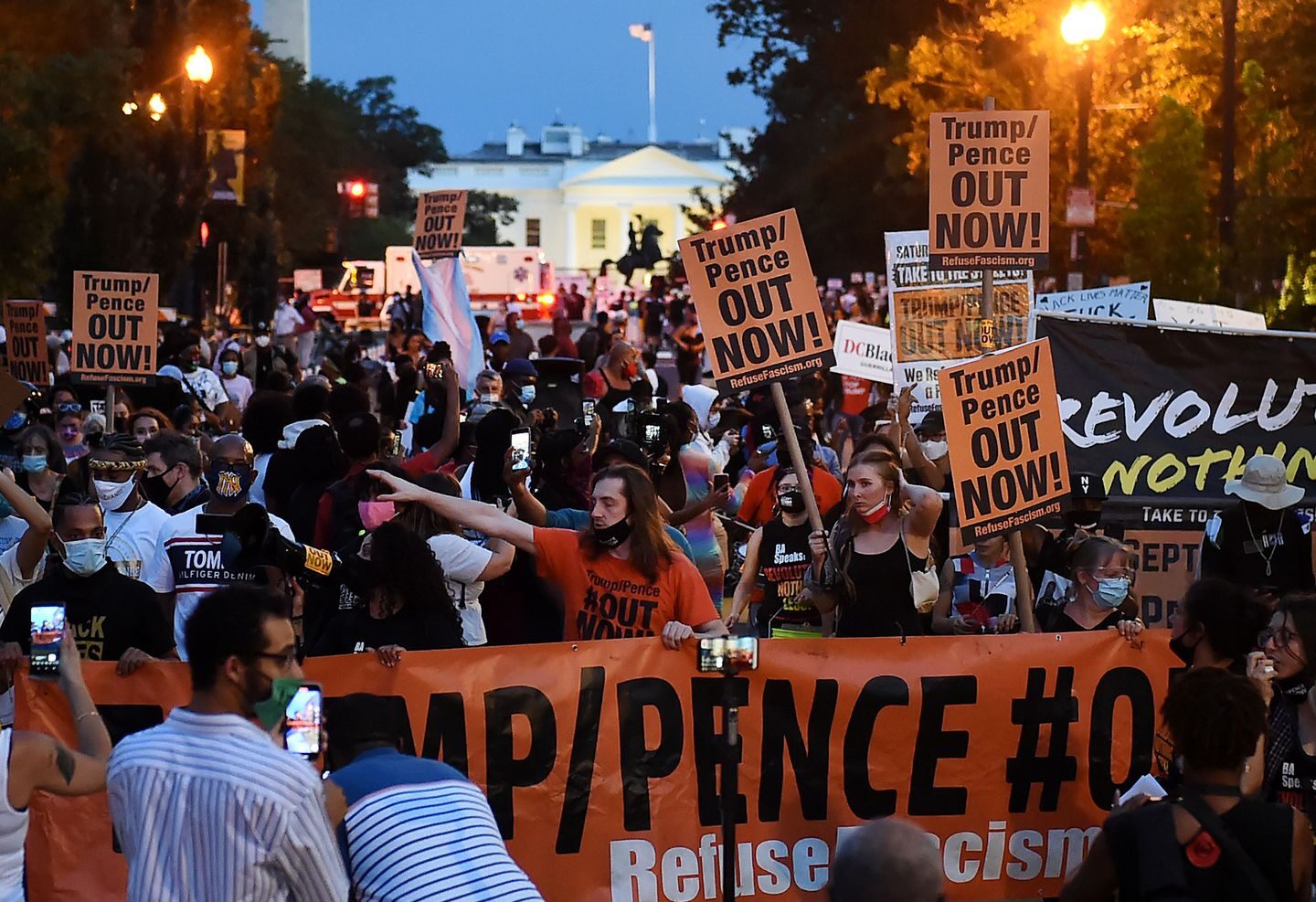 Click to enlarge refuse facism hashtag protest rnc