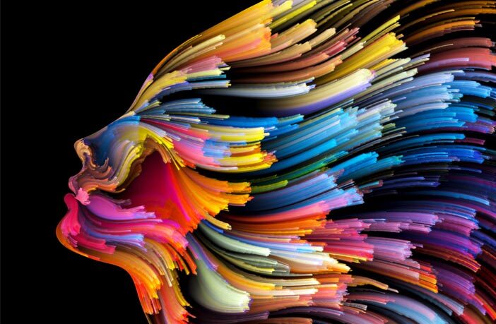 psychedelic head