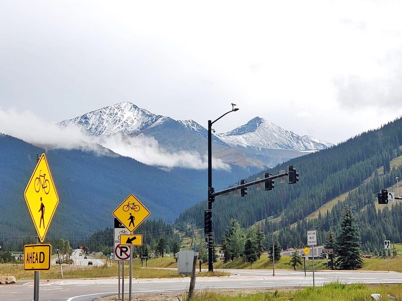 Snow fell for the first time this season in Colorado on Saturday, and there’s more on the way. This picture was taken on Saturday, August 29th.