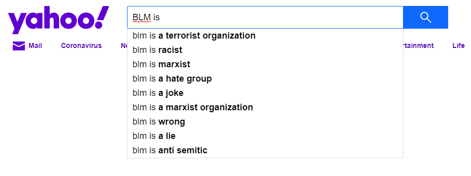 yahoo search