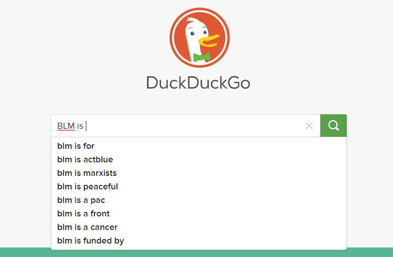 duck duck go search