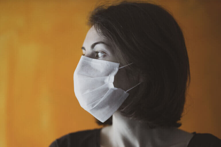 Click to enlarge facemask woman