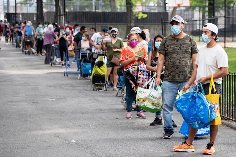 hungry new yorkers food line