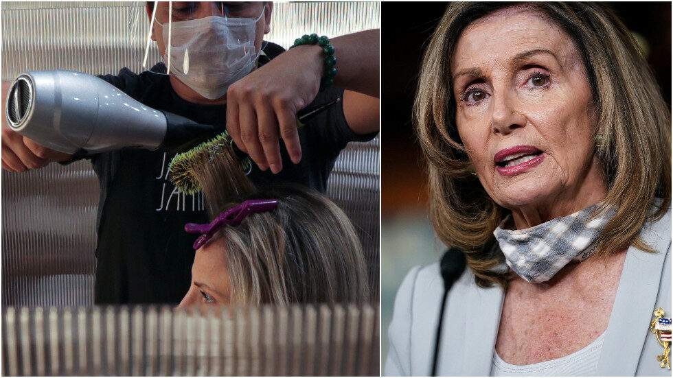 Click to enlarge pelosi salon visit