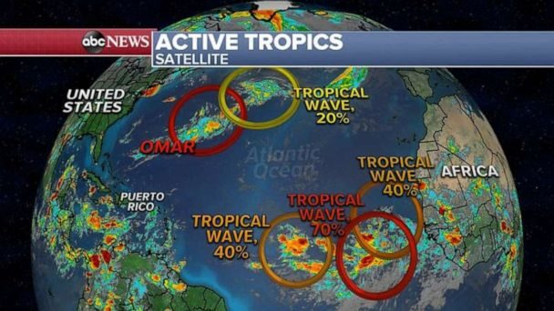 Click to enlarge Active tropical systems