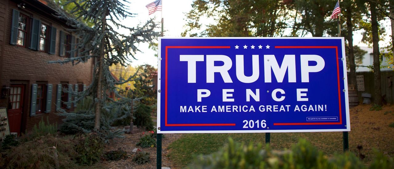 trump pence sign