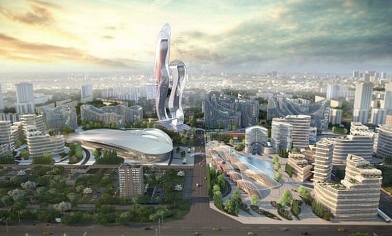 Click to enlarge Akon city artist conception
