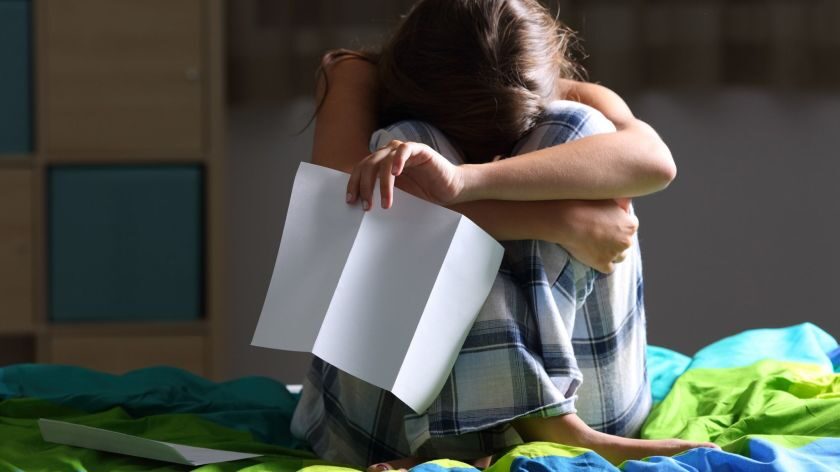 Depressed teen