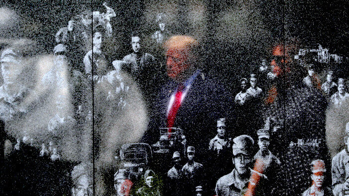 Click to enlarge Trump reflection