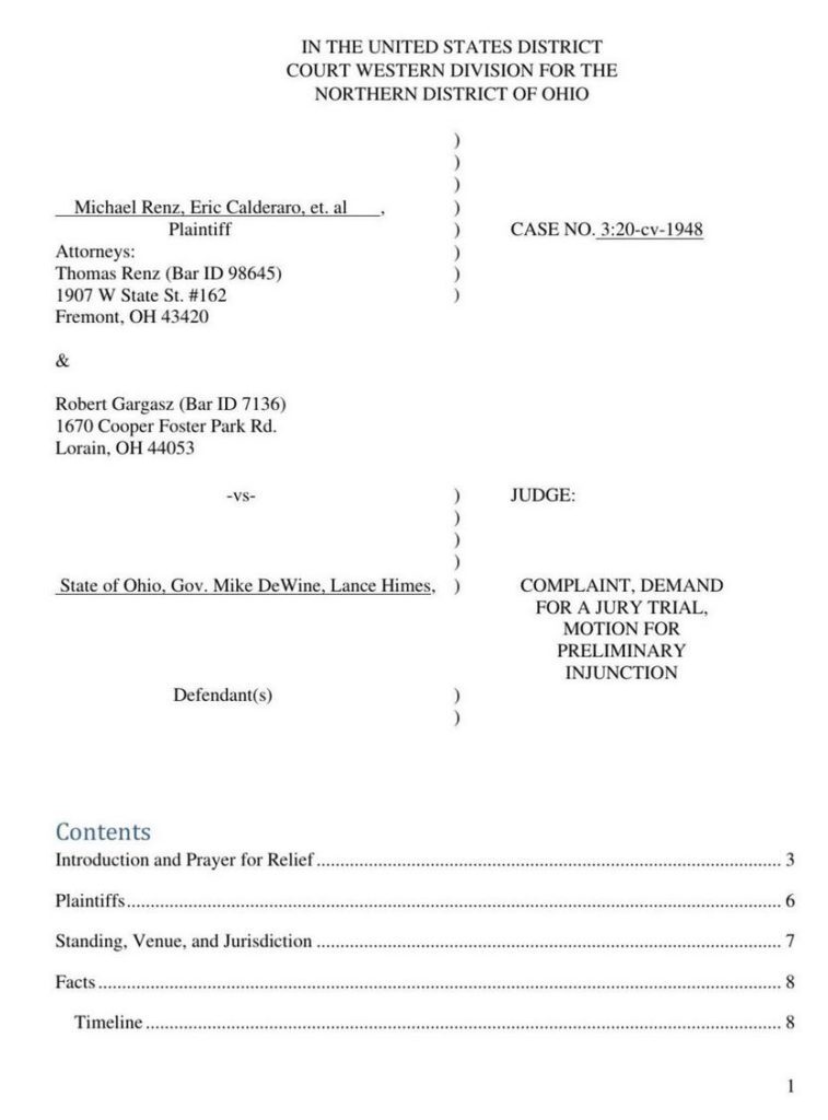 Ohio lawsuit