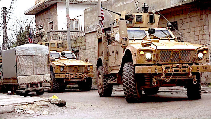 US troops/trucks