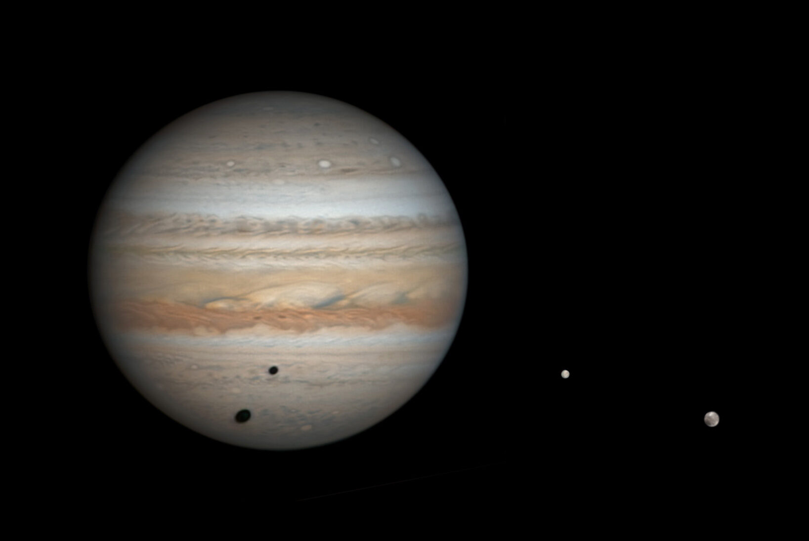 Click to enlarge Jupiter's Moons