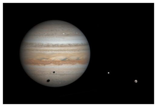 Click to enlarge Jupiter's Moons