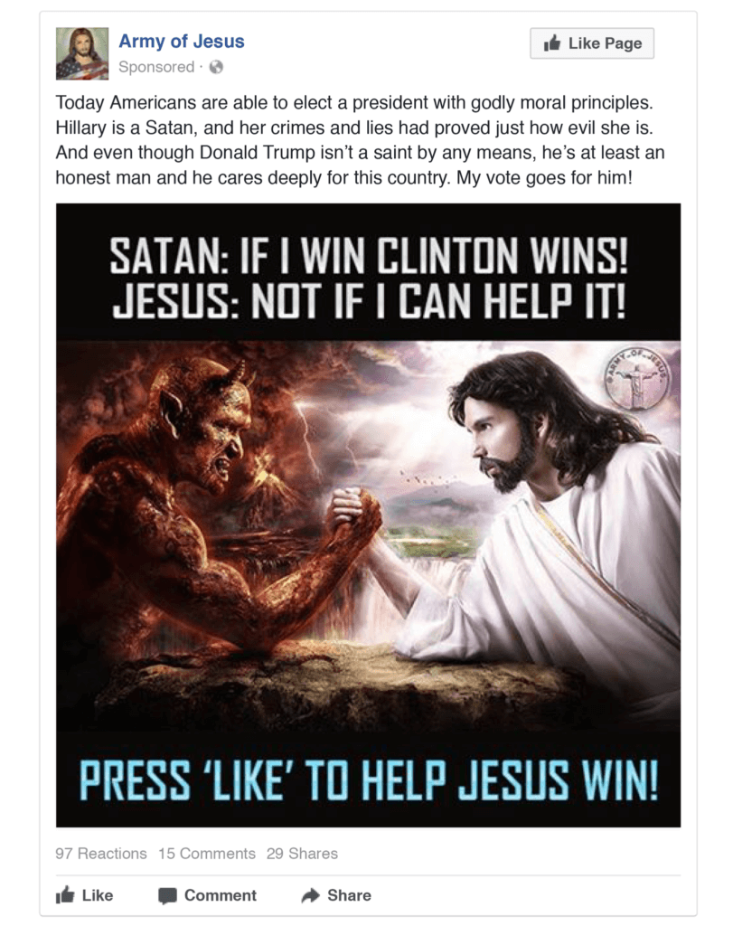 Click to enlarge trump jesus ad