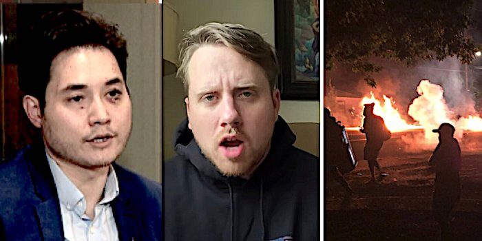 Click to enlarge Andy Ngo, Elijah Schaffer