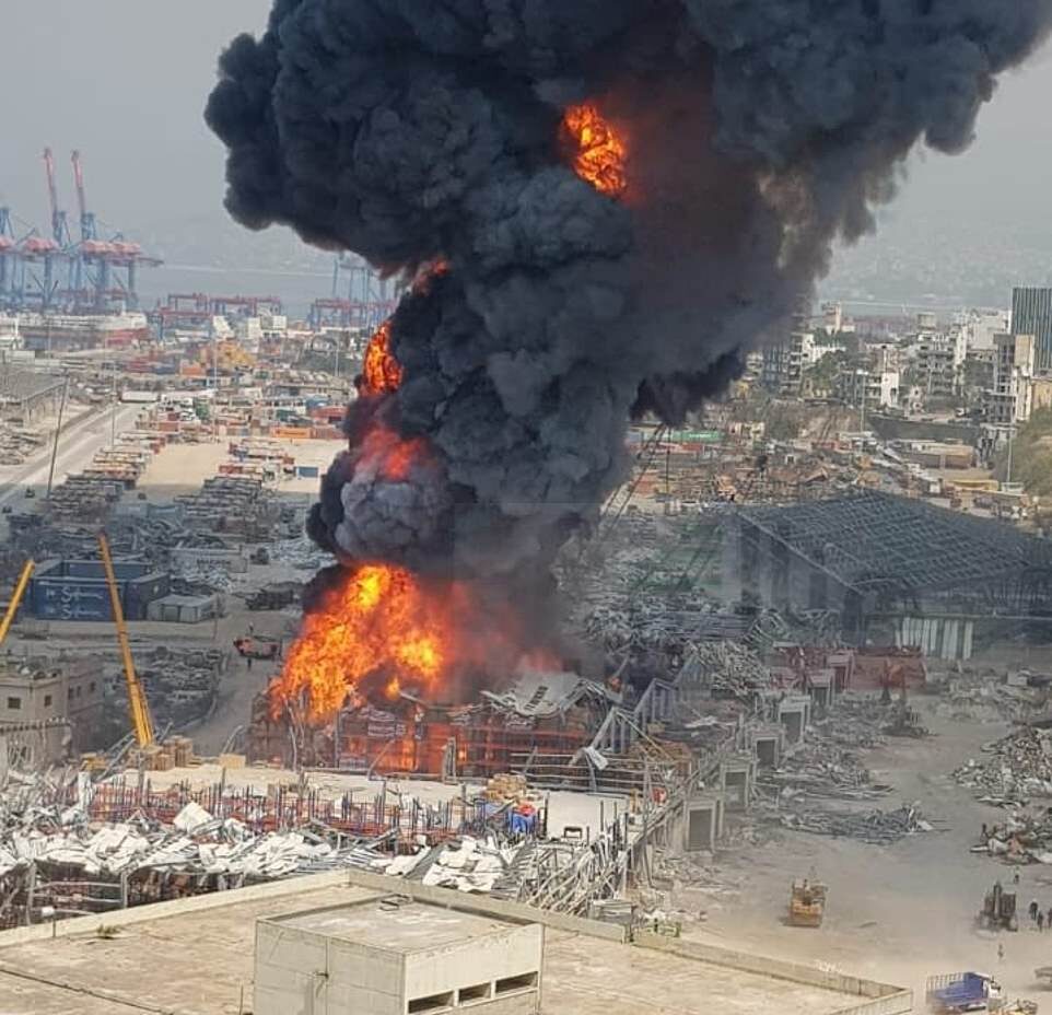 fire beirut second one