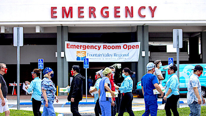Click to enlarge Healthcare protesters