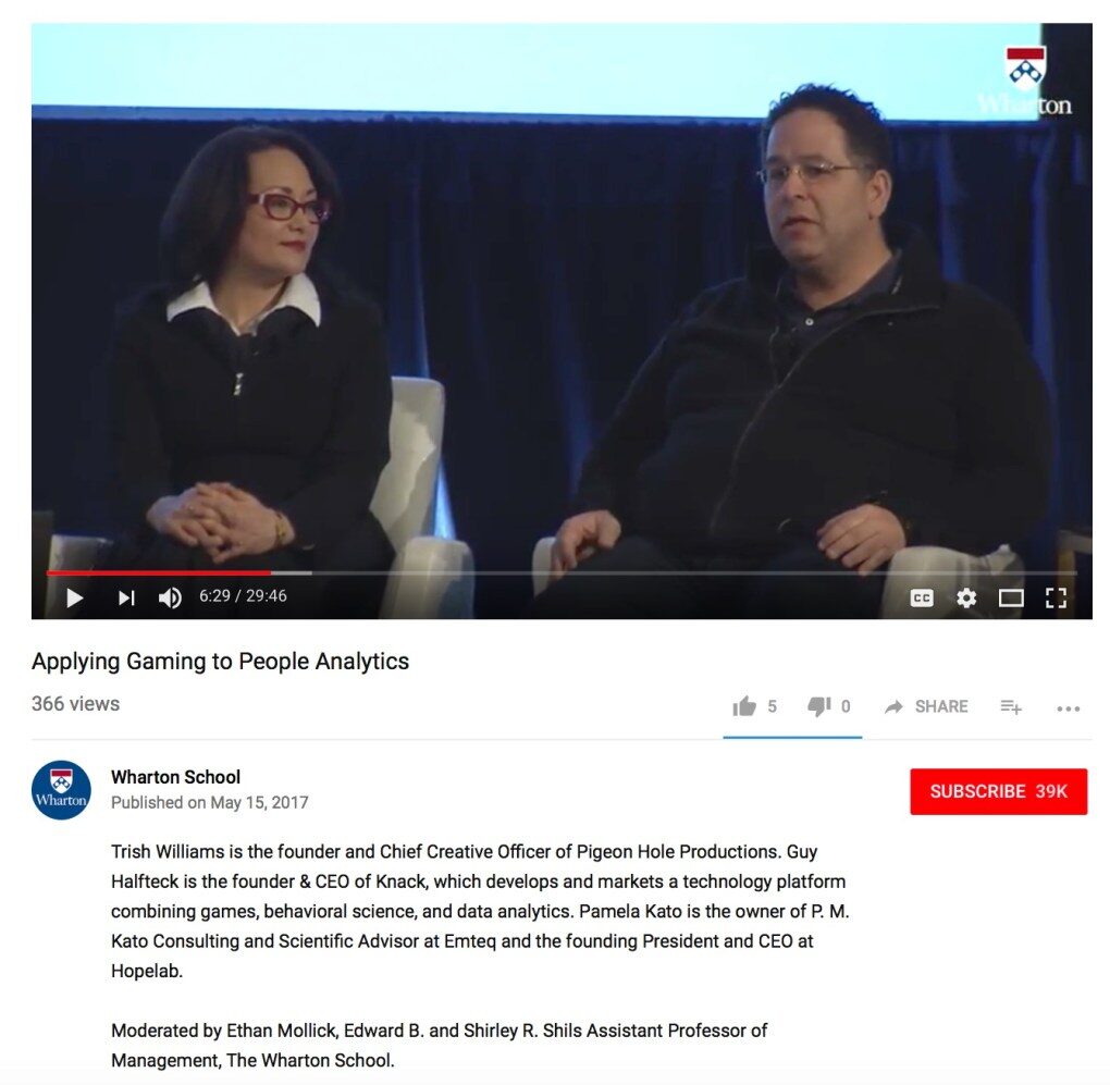 Click to enlarge applying gaming to people analytics