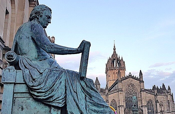 Click to enlarge Hume statue