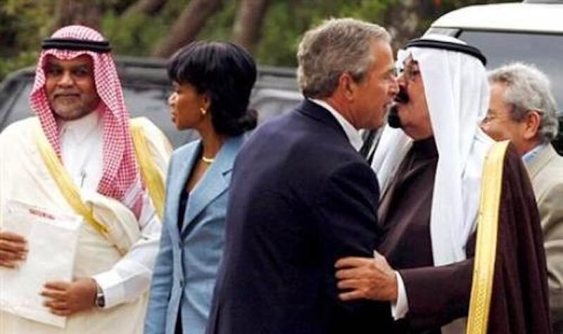 Bandar (left) has been close to multiple US administrations