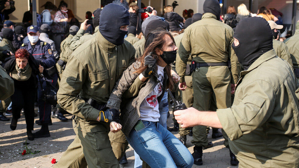 belarus police protest