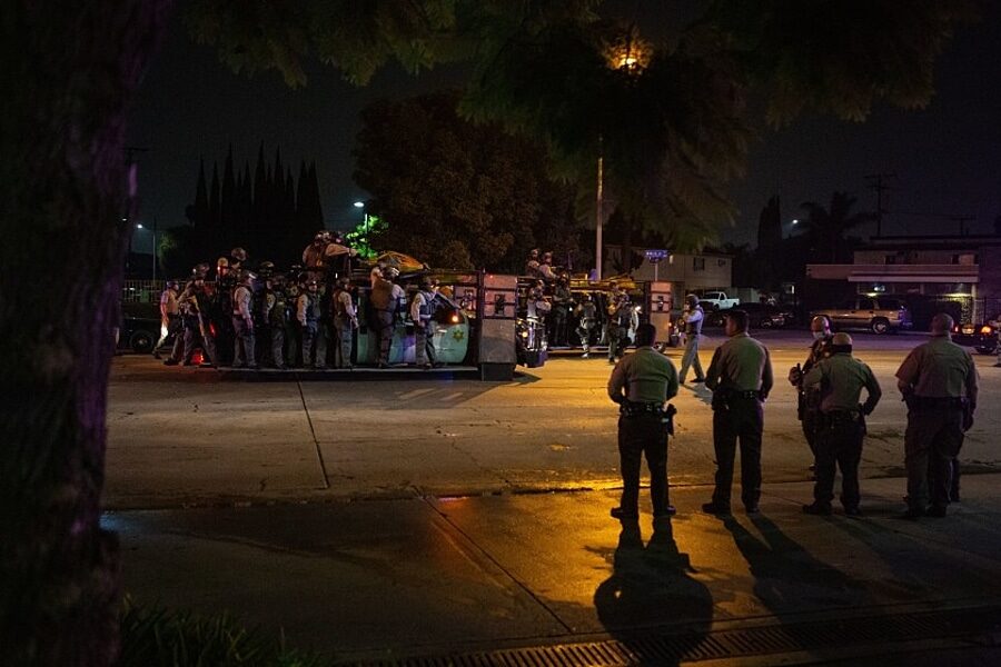 BLM hospital officers shot ambulance
