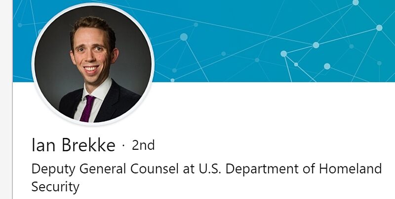 Homeland Security Deputy General Counsel Ian Brekke